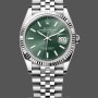 Replica Rolex Datejust 36 mm Unisex-126234-Acciaio inossidabile-Comparto verde menta Verde menta