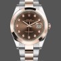Replica Rolex Datejust da uomo 126301-41 mm, marrone cioccolato