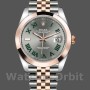 Replica Rolex Datejust 41 mm Uomo-126301-oro rosa-argento grigio quadrante Wimbledon grigio