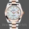 Replica Rolex Datejust 41 mm Uomo-126301-Dal quadrante bianco MOP con diamanti-Acciaio e oro rosa MOP