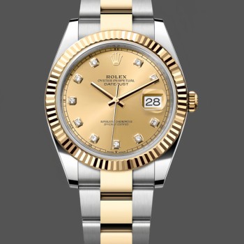 Replica Rolex Day Date 36-m128396TBR 0024 unisex, 36 mm, quadrante blu brillante con diamanti incastonati, lunetta con diamanti incastonati, blu