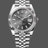 Replica Rolex Datejust-126334 0014, 41 mm, quadrante grigio rodio scuro, Uomo