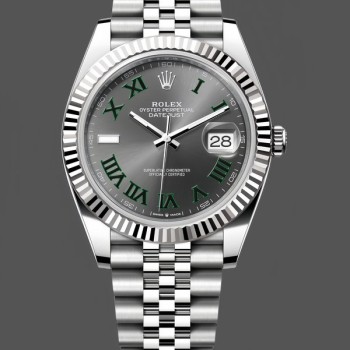 Replica Rolex Datejust 36-126231 0030 unisex, quadrante ardesia, bracciale Oyster, grigio