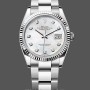 Replica Rolex Datejust 41 mm Uomo-126334-Ghiera scanalata-Comparatore bianco MOP MOP