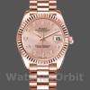 Replica Rolex Datejust 31 mm Donna-178275-Dal quadrante rosa con diamanti-oro rosa