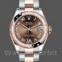 Replica Rolex Datejust-178341 da donna, 31 mm, quadrante marrone cioccolato con numeri romani, Lady Chocolate Brown