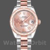 Replica Rolex Datejust 31 mm Donna-178341-Componente floreale rosa-Oro rosa