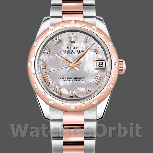 Replica Rolex Datejust 31 mm Donna-178341-Componente bianco madreperlato MOP