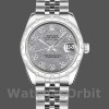 Replica Rolex Datejust 31 mm Donna-178344-Calendario grigio meteorite Grigio meteorite