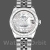 Replica Rolex Datejust 31 mm Donna-178344-Madreperla bianca Quadrante di diamanti MOP
