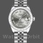 Replica Rolex Datejust 31 mm Donna-178344-Componente grigio rodio-Bracciale giubileo Grigio