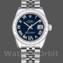 Replica Rolex Datejust 31 mm Donna-178344-Comparto blu con diamanti-Acciaio inossidabile Blu