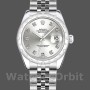 Replica Rolex Datejust 31 mm Donna-178344-Argento quadrante diamantato-Argento acciaio inox<br />
