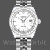 Replica Rolex Datejust 31 mm Donna-178344-Calrante bianco-Acciaio inossidabile Bianco