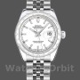 Replica Rolex Datejust 31 mm Donna-178344-Calrante bianco-Acciaio inossidabile Bianco