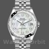 Replica Rolex Datejust 31 mm Donna-178344-Madreperla bianca Quadrante di diamanti MOP