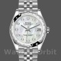 Replica Rolex Datejust 31 mm Donna-178344-Madreperla bianca Quadrante di diamanti MOP