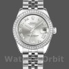Replica Rolex Datejust 31 mm Donna-178384-Comparatore romano argento-Acciaio inossidabile Argento<br />