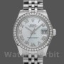 Replica Rolex Datejust 31 mm Donna-178384-Componente bianco madreperla MOP