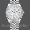 Replica Rolex Datejust 31 mm Donna-178384-Madreperla bianca Quadrante con diamanti MOP
