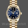 Replica Rolex Datejust 26 mm Donna-179138-Blue Quadrante con diamanti Blu
