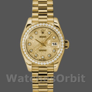 Replica Rolex Datejust 26mm Donna-179138-Champagne Quadrante Jubilee Champagne