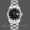 Replica Rolex Datejust 26mm Donna-179160-Dal quadrante nero con lunetta nera