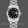 Replica Rolex Datejust 26mm Donna-179160-Dal quadrante nero con lunetta nera