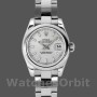 Replica Rolex Datejust 26mm Donna-179160-Dal quadrante argentato con lunetta argentata