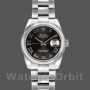Replica Rolex Datejust 26 mm Donna-179160-Calrante romano nero-Bracciale Oyster nero