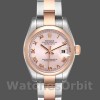 Replica Rolex Datejust 26 mm Donna-179161-Comparatore romano rosa-Acciaio inossidabile e oro rosa Everose