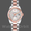 Replica Rolex Datejust 26 mm Donna-179161-Comparto indice argento-Acciaio inossidabile e oro Everose Argento