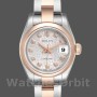 Replica Rolex Datejust 26 mm Donna-179161-Dal quadrante argentato Jubilee Anniversary-Acciaio inossidabile e oro Everose Argento