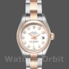 Replica Rolex Datejust 26 mm Donna-179161-Calrante bianco con diamanti-Acciaio inossidabile e oro bianco Everose