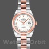 Replica Rolex Datejust 26 mm Donna-179161-Comparatore romano bianco-Acciaio inossidabile e oro bianco Everose