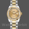 Replica Rolex Datejust 26 mm Donna-179163-Champagne Quadrante Romano-Dotazione Champagne