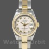 Replica Rolex Datejust-179163 da donna, 26 mm, quadrante avorio piramidale, lunetta liscia, Lady Ivory