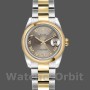 Replica Rolex Datejust-179163 da donna, 26 mm, quadrante grigio raggio di sole, lunetta bombata, Lady Grey