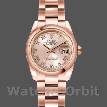 Replica Rolex Datejust-179165 donna, 26 mm, quadrante rosa oro Everose, Lady Pink