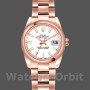 Replica Rolex Datejust-179165 da donna, 26 mm, Oro Everose, Quadrante bianco, Lady White