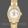 Replica Rolex Datejust-179168 da donna, 26 mm, quadrante liscio con indici bianchi, Lady White