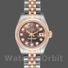 Replica Rolex Datejust-179171 da donna, 26 mm, quadrante nero madreperlato, lunetta scanalata, Lady MOP