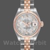 Replica Rolex Datejust-179171 da donna, 26 mm, quadrante in meteorite con diamanti, lunetta scanalata, Lady Meteorite