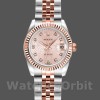 Replica Rolex Datejust-179171 da donna, 26 mm, quadrante giubileo rosa, lunetta scanalata, Lady Pink