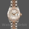 Replica Rolex Datejust-179171 da donna, 26 mm, quadrante argento con diamanti, lunetta scanalata, Lady Silver