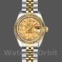 Replica Rolex Datejust-179173 da donna, 26 mm, quadrante cristallo champagne, lunetta scanalata, Lady Champagne
