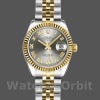 Replica Rolex Datejust-179173 da donna, 26 mm, quadrante grigio con numeri romani, Lady Grey