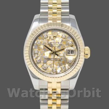 Replica Rolex Datejust-179173 da donna, 26 mm, quadrante Jubilee Crystal Grey e Champagne, Lady Grey