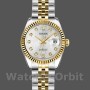 Replica Rolex Datejust-179173 da donna, 26 mm, quadrante argento con diamanti, lunetta scanalata, Lady Silver