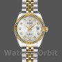 Replica Rolex Datejust-179173 da donna, 26 mm, quadrante argento con diamanti, lunetta scanalata, Lady Silver